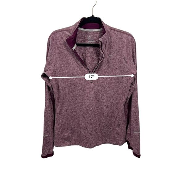 Just in 💫| Nike Red Zip Up Thumb Hole Sweatshirt sz M - Picture 9 of 11